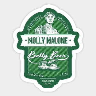 Molly Malone's Pretty Beer Sticker